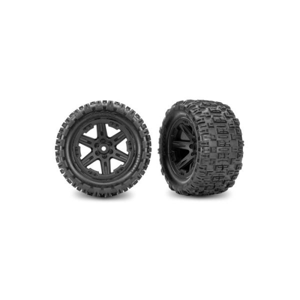 Traxxas koleso 2.8", disk RXT čierny, pneu Sledgehammer ST (2WD elektro z) (2)