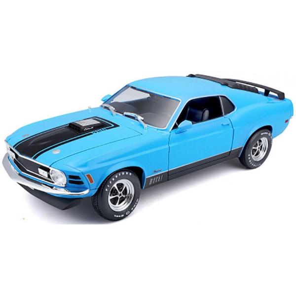 Maisto - 1970 Ford Mustang Mach 1, modrý, 1:18