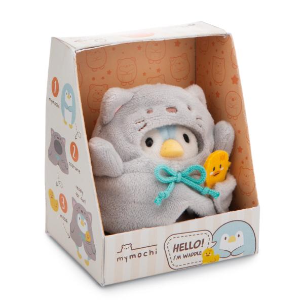 NICI plyš MyMochi Tučňák Waddle 8cm v kostýmu kočičky a kačičkou, set dárkové balení (obrázek 9)