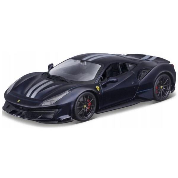 Bburago Ferrari 488 Pista (2018): Modello Auto In Scala 1:24, Ferrari Race & Play Serie, Porte Mobili, Blu (18-26026B)-image