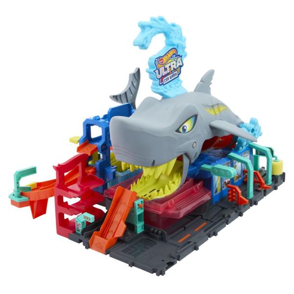 Mattel Hot Wheels City color reveal - Autoumyváreň so žralokom (obrázek 3)
