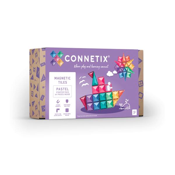 CONNETIX® Pastel Starter Pack magnetická stavebnice 64 ks