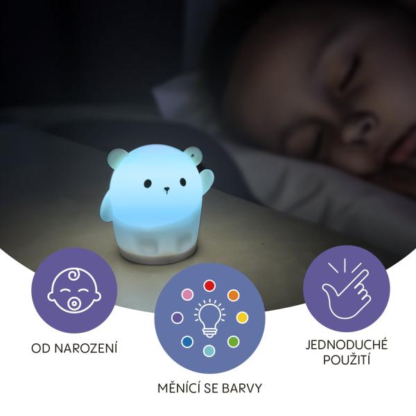 Silikonové závěsné světlo LED, Bear