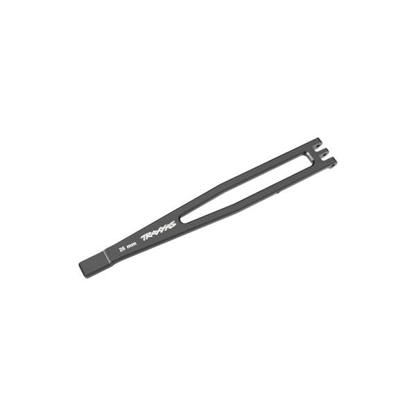 Traxxas držiak batérie hliníkový šedý