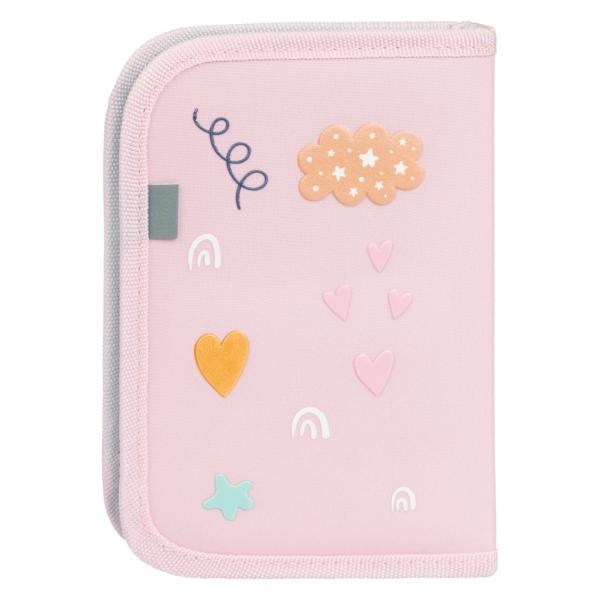 BAAGL Školní peračník jednoposchoďový Dúha růžový