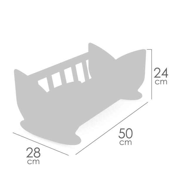 DeCuevas 55174 Dřevěná kolébka pro panenky Tulipe 2025 (obrázek 7)