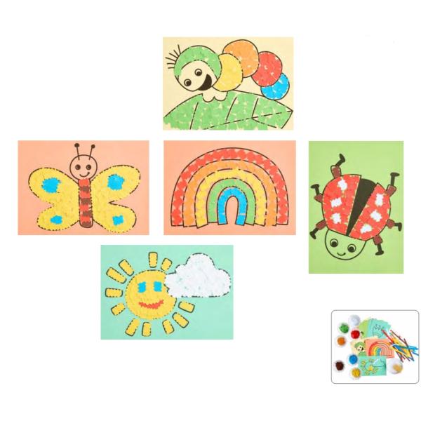 Haba Craft Kit Kreatívna sada Prvé lepenie Jarné obrázky