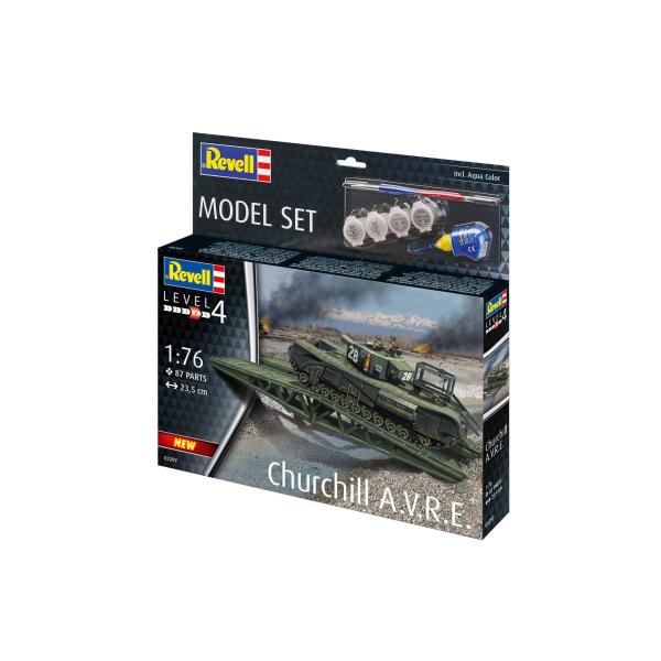 ModelSet military 63297 - Churchill A.V.R.E. (1:76) (obrázek 9)