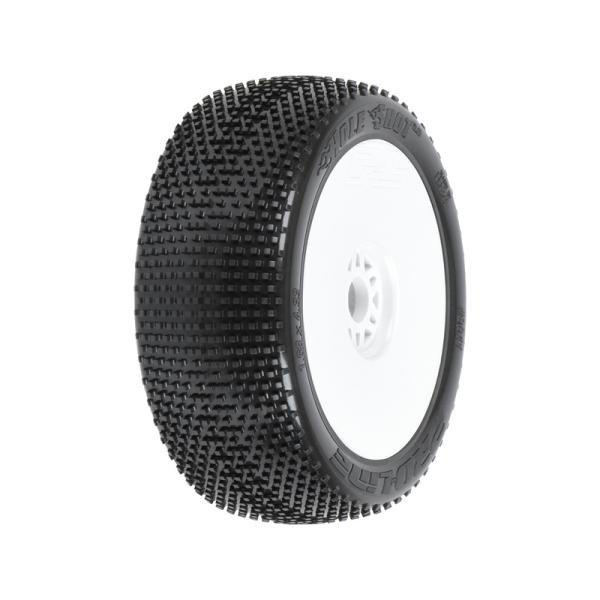 Pro-Line kolo 3.3", pneu Hole Shot 2.0 S3 Buggy, disk H17 biely (2)