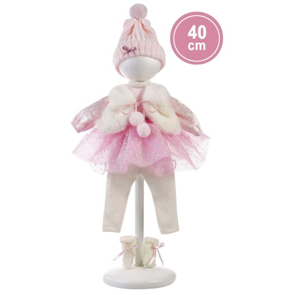 Llorens 540G GRETA – realistická panenka s měkkým látkovým tělem – 40 cm