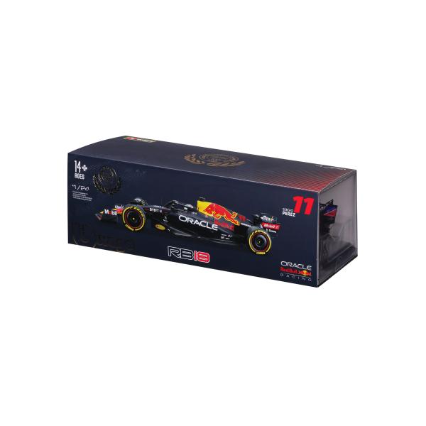 Bburago 1:24 Formula F1 Oracle Red Bull Racing RB18(2022) č.11 Sergio Pérez s řidičem (obrázek 3)