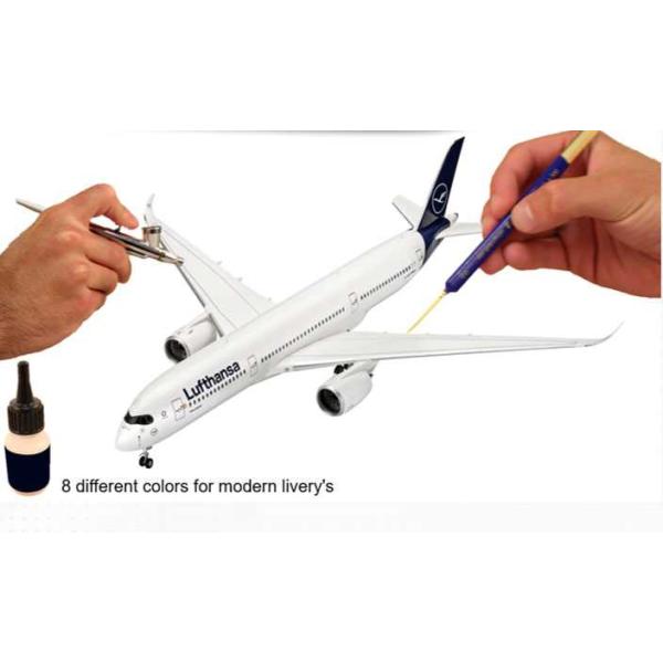 Sada barev Aqua Color 36203 - Modern Airliner (8 x 17ml)