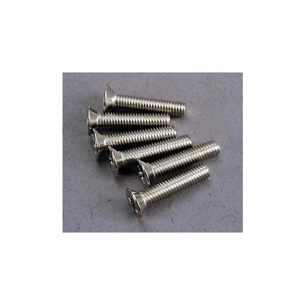 Traxxas skrutka krížová M3x15mm zápustná hlava zink. (6)