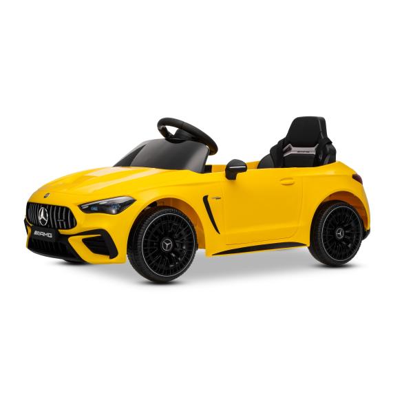 Elektrické autíčko Mercedes CLE 12V s pohonem zadních kol, žluté, Jednomístné, Lithiová (obrázek 5)