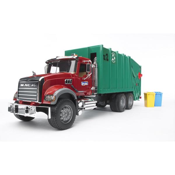 Bruder 2812 MACK Granit smetarsko vozilo zeleno