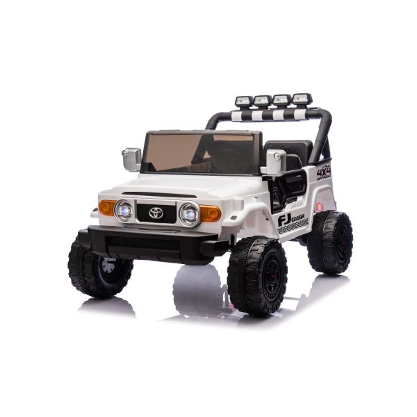 Elektrické autíčko Toyota FJ Cruiser XXL s pohonem 4x4, licencované (Dvou místné), bílé, (obrázek 8)