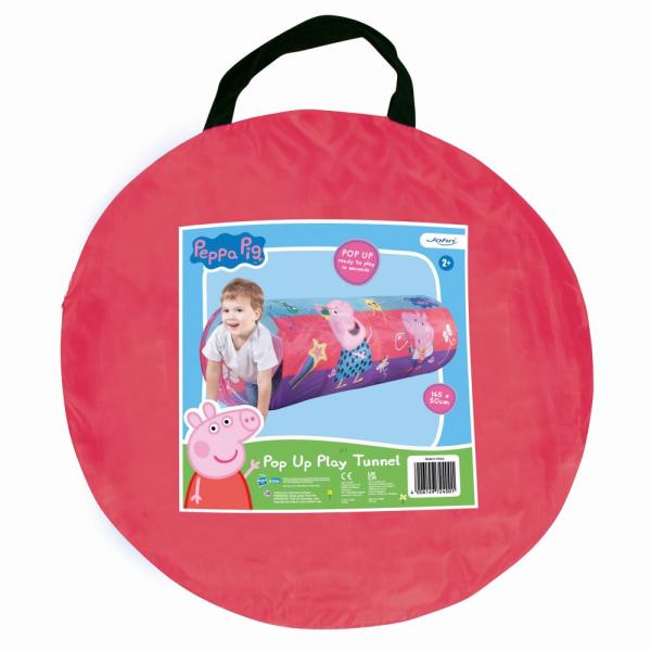 John POP UP Tunel Peppa Pig, 145×50 cm
