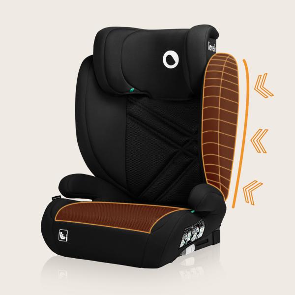 Lionelo Autosedačka Hugo i-Size (100-150 cm) Black Carbon (obrázek 10)