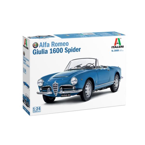 Modelový kit auta 3668 - Alfa Romeo Giulia 1600 Spider (1:24)