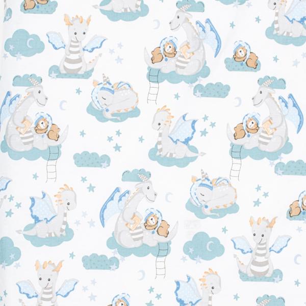 Bavlněné prostěradlo do postýlky New Baby Dráček 120×60 cm