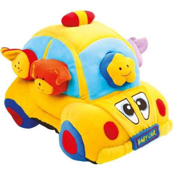 Small Foot Textilné hračky auto so zasúvacími tvarmi