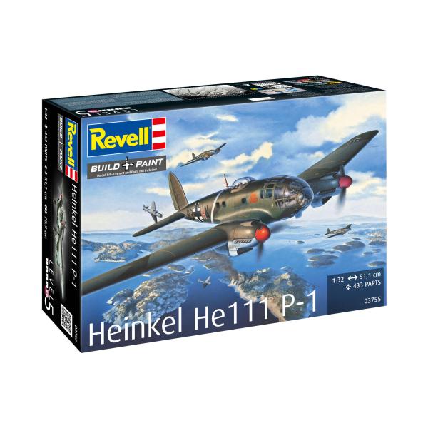 Plastic ModelKit letadlo 03755 - Heinkel He 111P-1 (1:32)