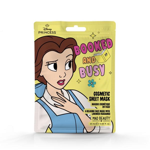 Mad Beauty Maska na tvár relaxačná textilná 25ml Bella Disney Princess Express Yourself