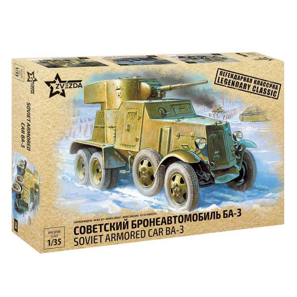 Model Kit military 3546 - BA-3 Armored Car (re-release) (1:35)