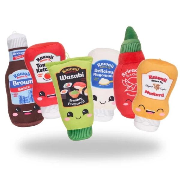 KAWAII SAUCES Hořčice plyšová hračka 27cm (obrázek 3)