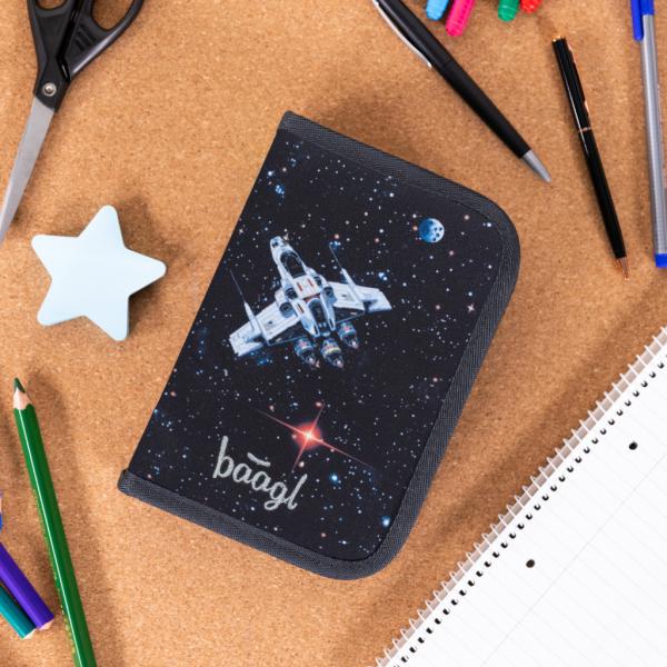 BAAGL Školní penál jednopatrový Pixel Space (obrázek 6)
