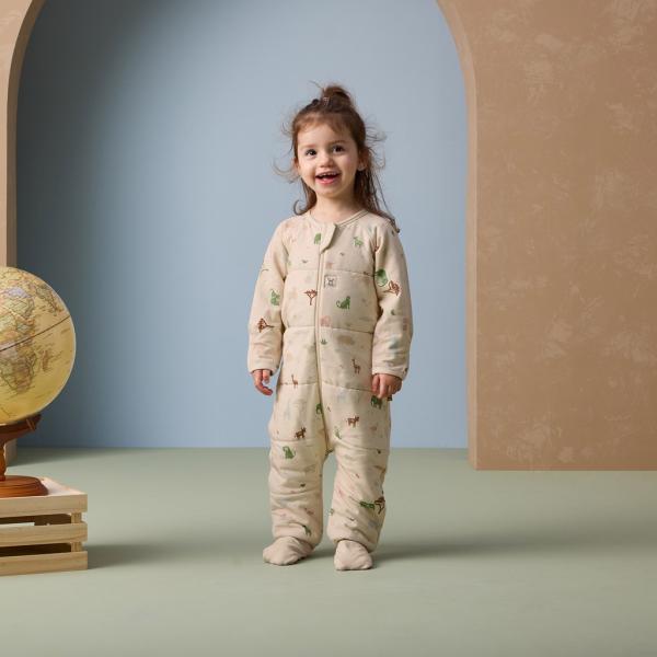 ERGOPOUCH Overal na spaní organická bavlna Onesie Savannah 6-12 m, 2,5 tog (obrázek 6)