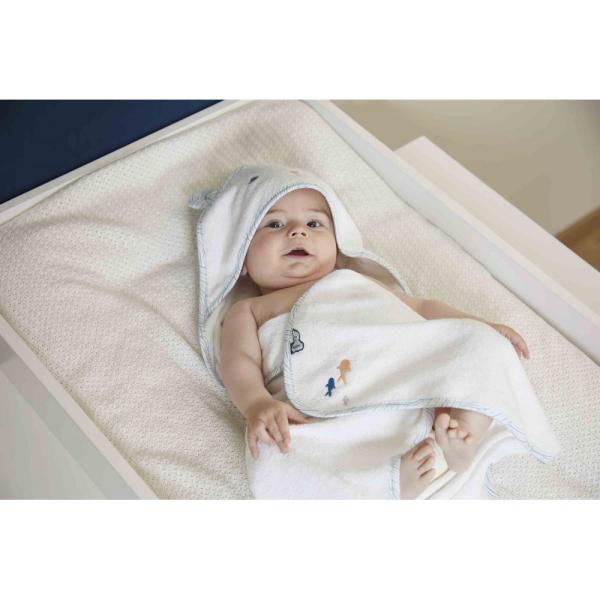 Kaloo Petit Calme Koupací sada pro miminka s osuškou a jemným kartáčem na česání (obrázek 8)