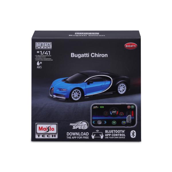 Maisto RC - DIE-CAST METAL se světly, Bugatti Chiron, 1:41, 2,4 GHz, USB, XTR, Bluetooth (obrázek 8)