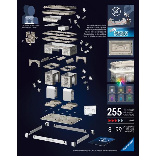 Ravensburger Iconics: Vítězný oblouk (Noční edice) (obrázek 9)