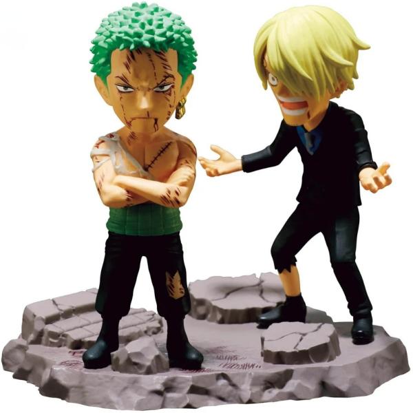 Bandai One Piece Figura World Collectable Log Stories-Roronoa Zoro& Sanji-"...Nothi