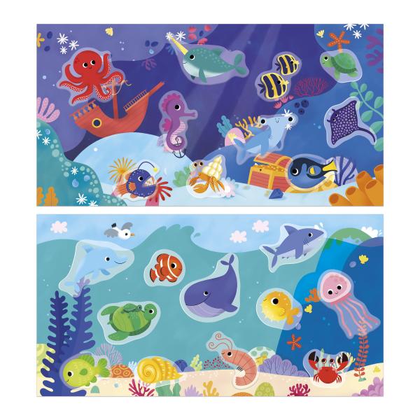 Janod My arts&crafts Mini Znovupoužitelné nálepky Moře od 18 měsíců