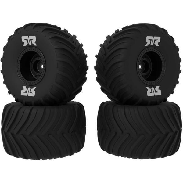Arrma rueda con neumático dBoots Chevron MT, disco negro (4): GROM