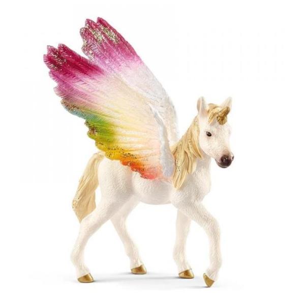 Schleich Hříbě duhového jednorožce s křídly