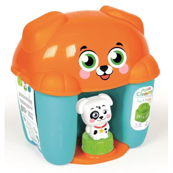 Clementoni – Clemmy Box s víkem Pejsek 6 kostek