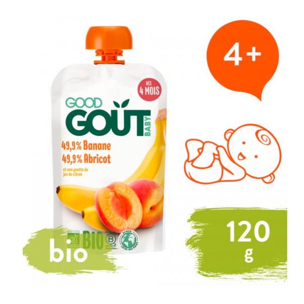 GOOD GOUT BIO Meruňka s banánem 120 g