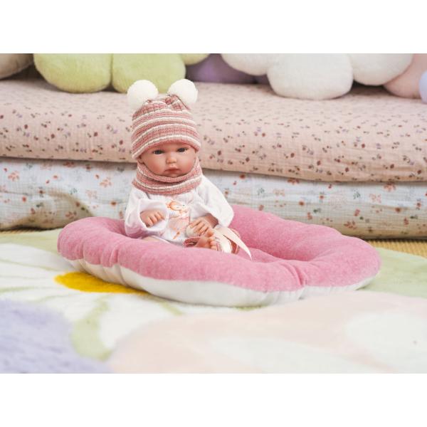 Llorens 63512 NEW BORN HOLČIČKA - realistická panenka miminko s celovinylovým tělem (obrázek 8)