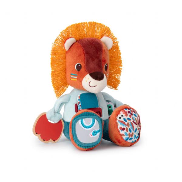 Lilliputiens – textilní hračka s aktivitami – lev Jack