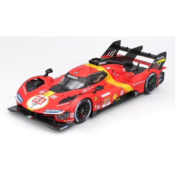 Bburago - Model Kit Ferrari 499P Lmh - Kit Di Montaggio Auto In Scala 1:24, Replica Dettagliata Della Vincitrice 24H Le Mans 2023, Licenza Ufficiale Ferrari, Età Consigliata 14+ Anni-image