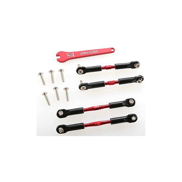 Traxxas ojnička 39/49 mm hliníková červená (2+2)