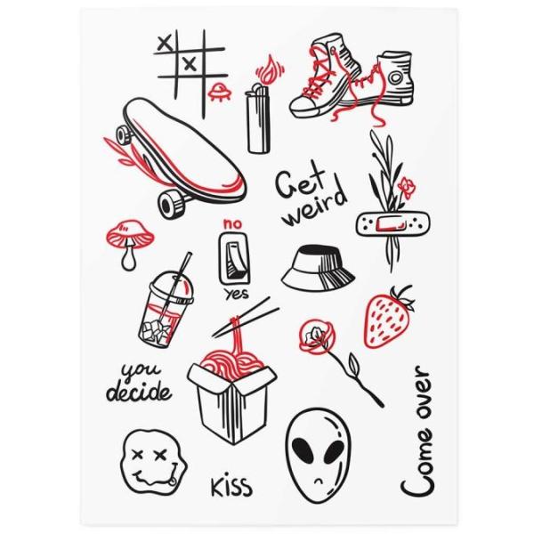 TATTonMe Voděodolné dočasné tetovačky Ve městě mix (obrázek 3)