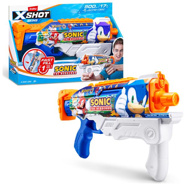 Zuru x – shot Vodní pistole Sonic the Hedgehog Fast Fill Skins