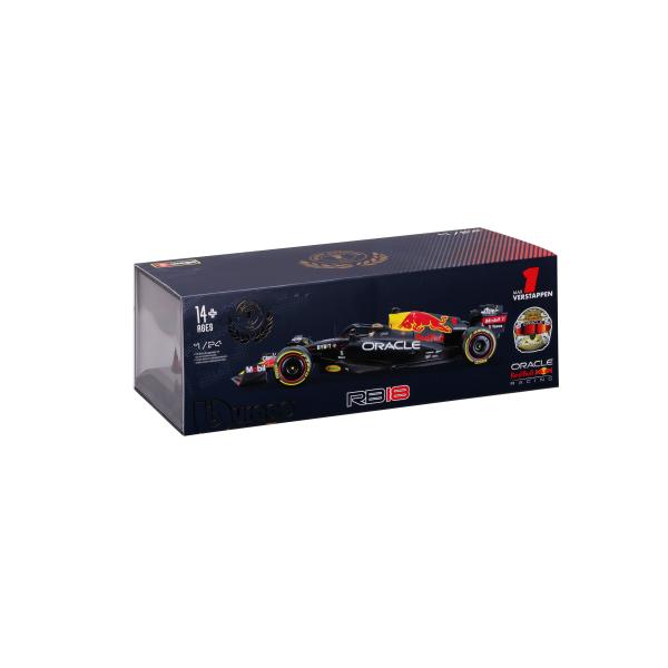 Bburago 1:24 Formula F1 Oracle Red Bull Racing RB18(2022) č.1 Max Verstappen s řidičem