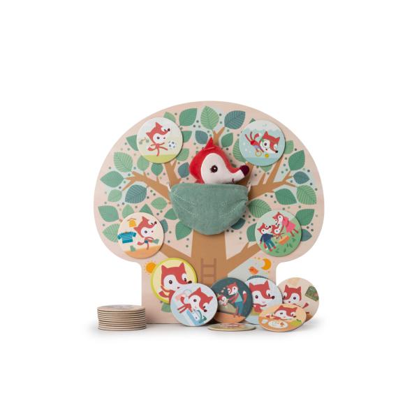 Lilliputiens –  magnetický výukový strom - môj deň s líškou Alicou