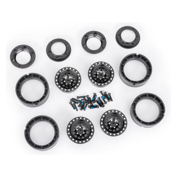 Traxxas disk 1.0” hliníkový čierny (4)