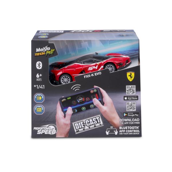 Maisto RC - DIE-CAST METAL se světly, FXX-K EVO, 1:41, 2,4 GHz, USB, XTR, Bluetooth 5.0 (obrázek 6)